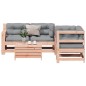 vidaXL Juego de muebles jardín 5 pzas y cojines madera abeto Douglas vidaXL Juego de muebles jardín 5 pzas y cojines madera abeto Douglas