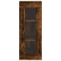 vidaXL Aparador de madera contrachapada roble ahumado 34,5x34x180 cm vidaXL Aparador de madera contrachapada roble ahumado 34,5x34x180 cm