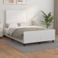vidaXL Estructura cama con cabecero cuero sintético blanco 120x190 cm vidaXL Estructura cama con cabecero cuero sintético blanco 120x190 cm