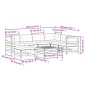 vidaXL Set muebles jardín con cojines 8 pzas madera maciza pino blanco vidaXL Set muebles jardín con cojines 8 pzas madera maciza pino blanco