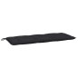 vidaXL Cojines de banco de jardín 2 uds tela Oxford negro 120x50x7 cm vidaXL Cojines de banco de jardín 2 uds tela Oxford negro 120x50x7 cm