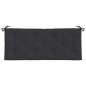 vidaXL Cojines de banco de jardín 2 uds tela Oxford negro 120x50x7 cm vidaXL Cojines de banco de jardín 2 uds tela Oxford negro 120x50x7 cm