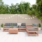 vidaXL Juego de muebles jardín 6 pzas y cojines madera abeto Douglas vidaXL Juego de muebles jardín 6 pzas y cojines madera abeto Douglas