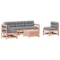 vidaXL Juego de muebles jardín 6 pzas y cojines madera abeto Douglas vidaXL Juego de muebles jardín 6 pzas y cojines madera abeto Douglas