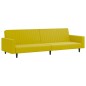 vidaXL Juego de sofás 2 piezas terciopelo amarillo vidaXL Juego de sofás 2 piezas terciopelo amarillo
