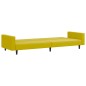 vidaXL Juego de sofás 2 piezas terciopelo amarillo vidaXL Juego de sofás 2 piezas terciopelo amarillo
