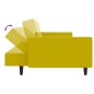 vidaXL Juego de sofás 2 piezas terciopelo amarillo vidaXL Juego de sofás 2 piezas terciopelo amarillo