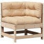 vidaXL Juego de muebles de jardín 5 pzas y cojines madera maciza pino vidaXL Juego de muebles de jardín 5 pzas y cojines madera maciza pino