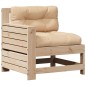 vidaXL Juego de muebles de jardín 5 pzas y cojines madera maciza pino vidaXL Juego de muebles de jardín 5 pzas y cojines madera maciza pino