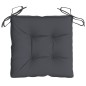 vidaXL Cojines sillas de jardín 6 uds tela Oxford antracita 40x40x7 cm vidaXL Cojines sillas de jardín 6 uds tela Oxford antracita 40x40x7 cm