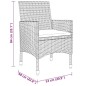 vidaXL Set de comedor de jardín 5 pzas ratán PE vidrio templado marrón vidaXL Set de comedor de jardín 5 pzas ratán PE vidrio templado marrón