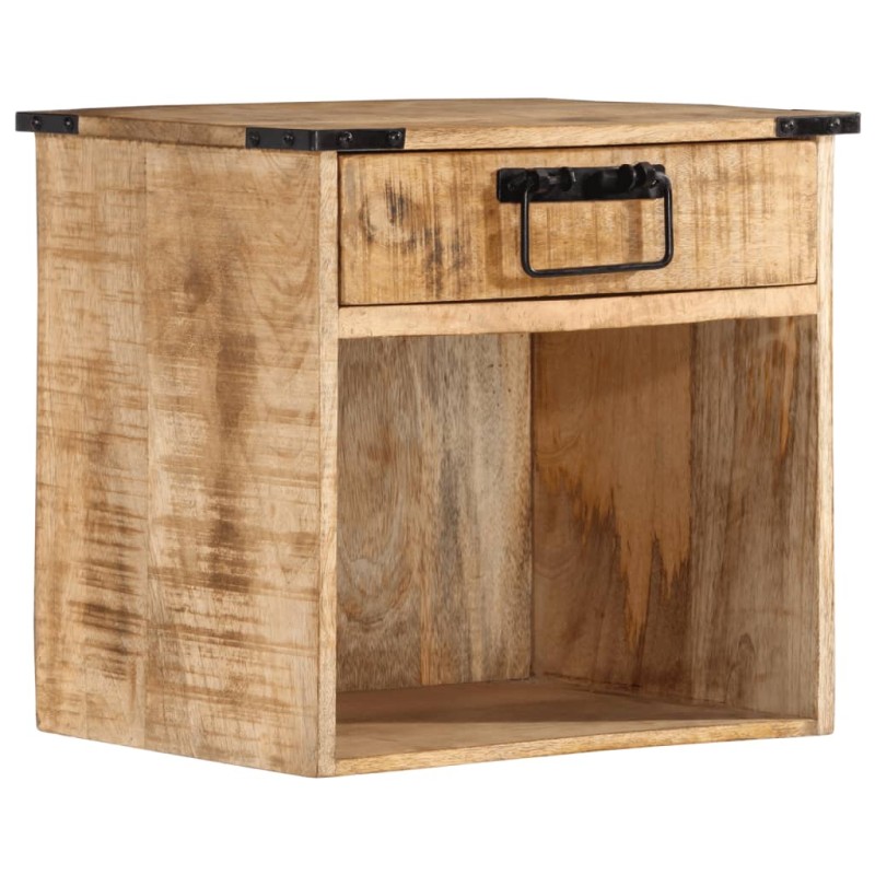 vidaXL Mesita de noche madera maciza de mango 40x30x37 cm