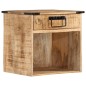 vidaXL Mesita de noche madera maciza de mango 40x30x37 cm