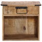 vidaXL Mesita de noche madera maciza de mango 40x30x37 cm