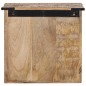 vidaXL Mesita de noche madera maciza de mango 40x30x37 cm