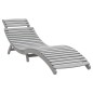 vidaXL Tumbona con mesita madera maciza de acacia gris vidaXL Tumbona con mesita madera maciza de acacia gris