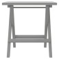 vidaXL Tumbona con mesita madera maciza de acacia gris vidaXL Tumbona con mesita madera maciza de acacia gris