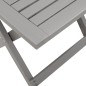 vidaXL Tumbona con mesita madera maciza de acacia gris vidaXL Tumbona con mesita madera maciza de acacia gris