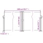 vidaXL Toldo lateral retráctil azul 140x1000 cm vidaXL Toldo lateral retráctil azul 140x1000 cm