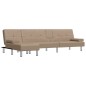 vidaXL Sofá cama en forma de L cuero sintético capuchino 255x140x70 cm vidaXL Sofá cama en forma de L cuero sintético capuchino 255x140x70 cm