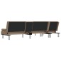 vidaXL Sofá cama en forma de L cuero sintético capuchino 255x140x70 cm vidaXL Sofá cama en forma de L cuero sintético capuchino 255x140x70 cm