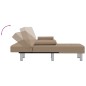 vidaXL Sofá cama en forma de L cuero sintético capuchino 255x140x70 cm vidaXL Sofá cama en forma de L cuero sintético capuchino 255x140x70 cm