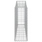 vidaXL Cestas de gaviones 8 uds forma de arco hierro 200x30x80/100 cm vidaXL Cestas de gaviones 8 uds forma de arco hierro 200x30x80/100 cm
