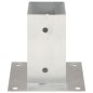 vidaXL Anclajes para postes 4 unidades metal galvanizados 71 mm vidaXL Anclajes para postes 4 unidades metal galvanizados 71 mm