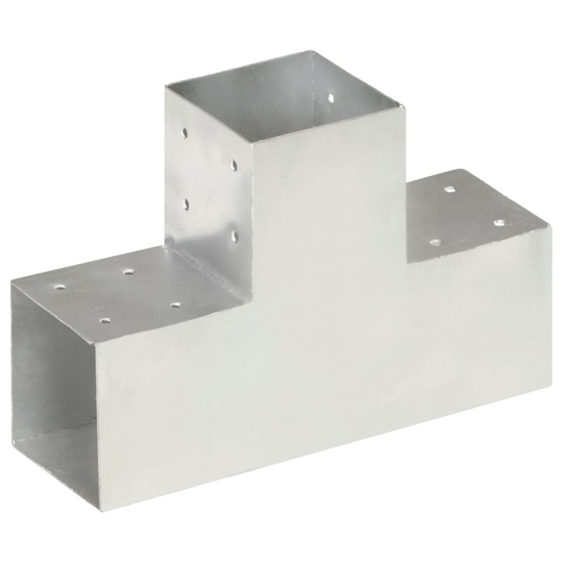 vidaXL Conector de postes en forma de T metal galvanizado 101x101 mm vidaXL Conector de postes en forma de T metal galvanizado 101x101 mm