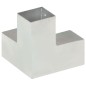vidaXL Conectores de postes en Y 4 uds metal galvanizado 81x81 mm