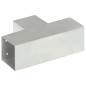 vidaXL Conector de postes en forma de T metal galvanizado 101x101 mm vidaXL Conector de postes en forma de T metal galvanizado 101x101 mm