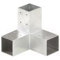vidaXL Conectores de postes en Y 4 uds metal galvanizado 71x71 mm vidaXL Conectores de postes en Y 4 uds metal galvanizado 71x71 mm