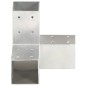 vidaXL Conectores de postes en Y 4 uds metal galvanizado 71x71 mm vidaXL Conectores de postes en Y 4 uds metal galvanizado 71x71 mm