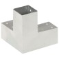 vidaXL Conectores de postes en Y 4 uds metal galvanizado 71x71 mm vidaXL Conectores de postes en Y 4 uds metal galvanizado 71x71 mm