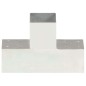 vidaXL Conectores de postes en T 4 uds metal galvanizado 91x91 mm vidaXL Conectores de postes en T 4 uds metal galvanizado 91x91 mm
