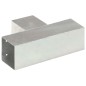 vidaXL Conectores de postes en T 4 uds metal galvanizado 91x91 mm vidaXL Conectores de postes en T 4 uds metal galvanizado 91x91 mm