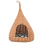 vidaXL Casa para gatos con cojín y forma de tipi sauce natural 40x60cm vidaXL Casa para gatos con cojín y forma de tipi sauce natural 40x60cm