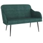 vidaXL Banco de terciopelo verde oscuro 110x76x80 cm vidaXL Banco de terciopelo verde oscuro 110x76x80 cm