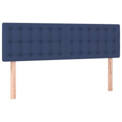 vidaXL Cabeceros 2 unidades tela azul 72x5x78/88 cm