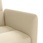 vidaXL Sofá cama con portavasos tela crema vidaXL Sofá cama con portavasos tela crema
