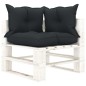 vidaXL Muebles de palets de jardín 6 pzas madera cojines antracita vidaXL Muebles de palets de jardín 6 pzas madera cojines antracita