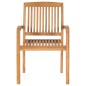 vidaXL Sillas de jardín 2 uds con cojines madera maciza de teca negro vidaXL Sillas de jardín 2 uds con cojines madera maciza de teca negro