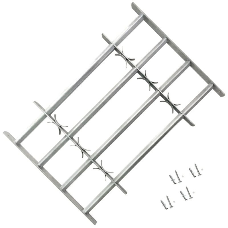 vidaXL Reja de seguridad ajustable ventana con 4 barras 700-1050 mm vidaXL Reja de seguridad ajustable ventana con 4 barras 700-1050 mm