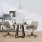 vidaXL Sillas de comedor giratorias 2 uds de terciopelo gris claro vidaXL Sillas de comedor giratorias 2 uds de terciopelo gris claro