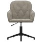 vidaXL Sillas de comedor giratorias 2 uds de terciopelo gris claro vidaXL Sillas de comedor giratorias 2 uds de terciopelo gris claro
