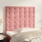 vidaXL Cabeceros 2 unidades de terciopelo rosa 100x5x78/88 cm vidaXL Cabeceros 2 unidades de terciopelo rosa 100x5x78/88 cm