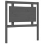 vidaXL Estructura de cama con cabecero madera maciza gris 90x190 cm vidaXL Estructura de cama con cabecero madera maciza gris 90x190 cm