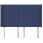 vidaXL Cabecero con orejas de tela azul 147x16x118/128 cm vidaXL Cabecero con orejas de tela azul 147x16x118/128 cm