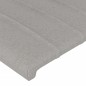 vidaXL Cabecero con LED de tela gris claro 103x16x118/128 cm vidaXL Cabecero con LED de tela gris claro 103x16x118/128 cm