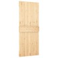vidaXL Puerta corredera con herrajes madera maciza de pino 85x210 cm vidaXL Puerta corredera con herrajes madera maciza de pino 85x210 cm